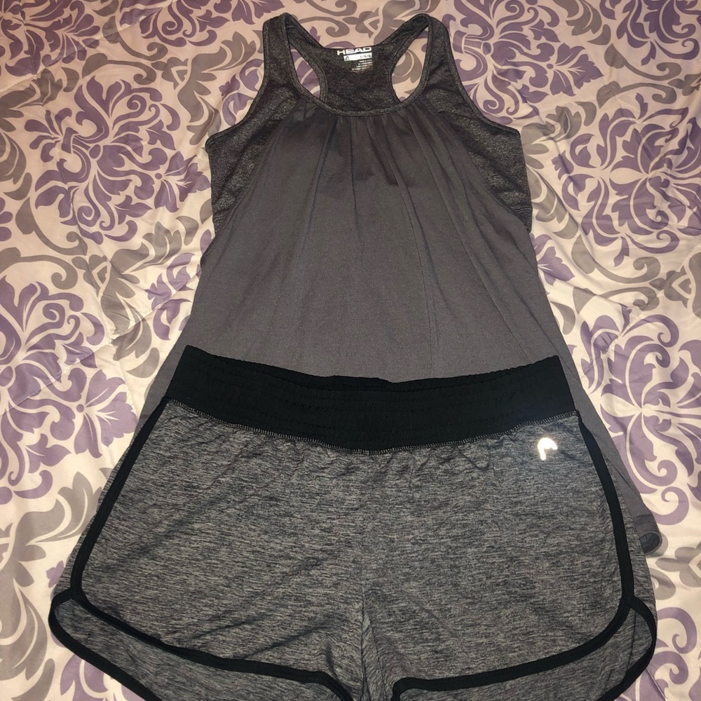 NWOT Head Workout Set Sports Bra Tank & Shorts